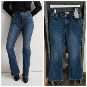 NEW Madewell Curvy Skinny Flare Jeans In Alvord Wash Instacoz NN499 Size 30